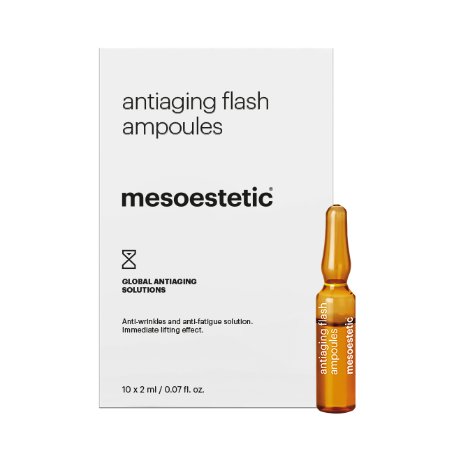 Anti-wrinkle and anti-fatigue ampoules for refreshed skin