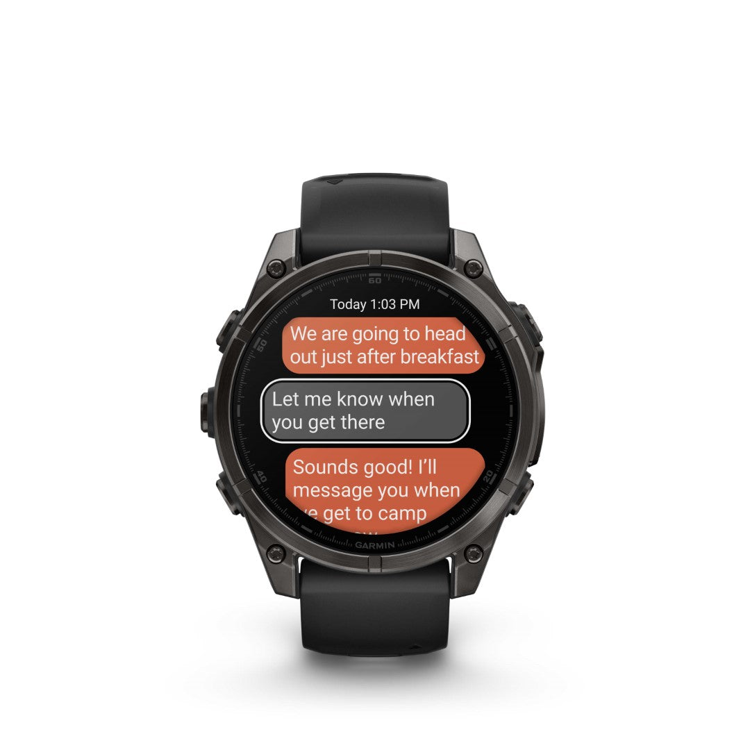 The Garmin Fenix 8 AMOLED Sapphire is built for athletes & adventurers. DLC Titanium, Sapphire Glass, GPS & endurance tracking.
