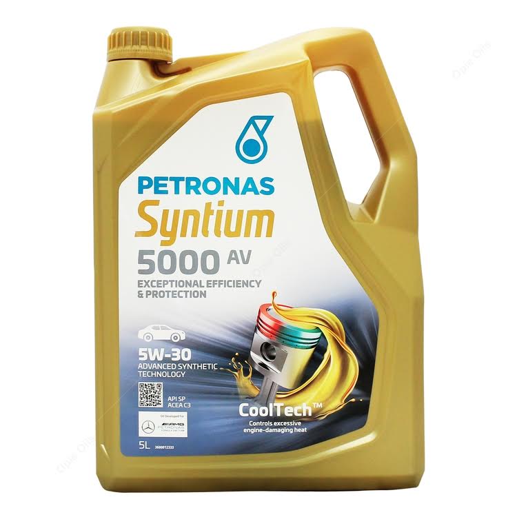 PETRONAS Syntium 5000 DM 5W-30 full synthetic oil for turbocharged engines