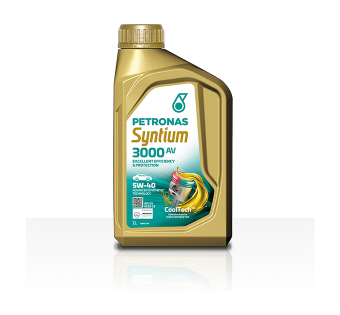 "PETRONAS Syntium 3000 AV 5W-40 with °CoolTech™ heat control technology