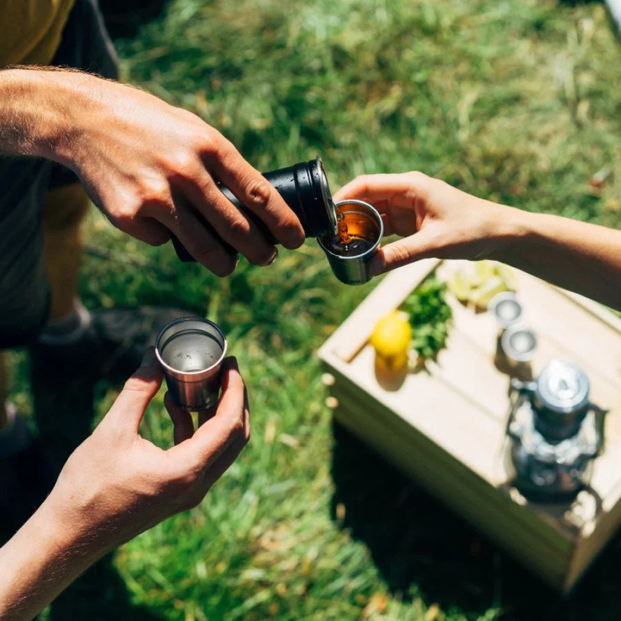 The Pre-Party Shot Glass + Flask Set – Celebrate Every Adventure