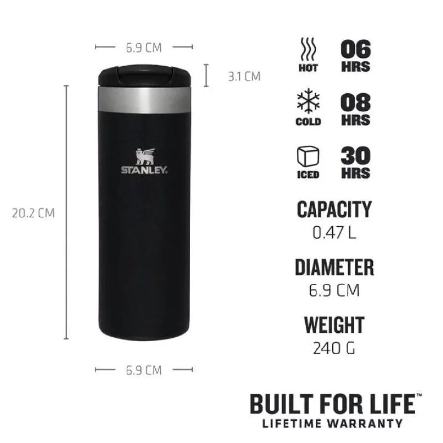 Durable and portable travel mug, perfect for work, gym, and outdoor adventures.