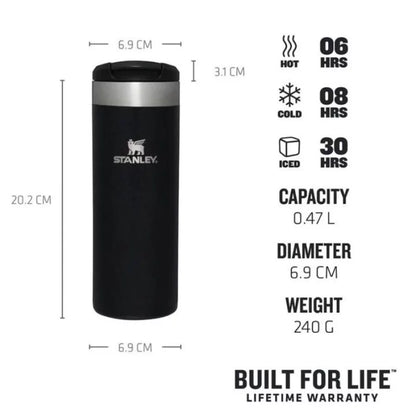 Durable and portable travel mug, perfect for work, gym, and outdoor adventures.