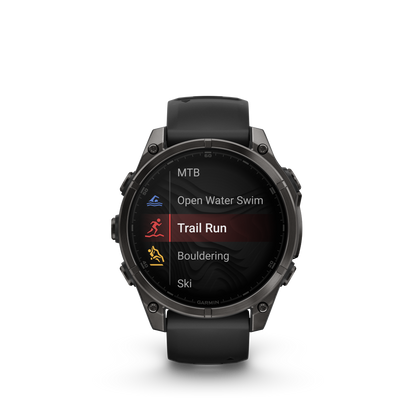 DLC Titanium & Sapphire Glass smartwatch for endurance athletes